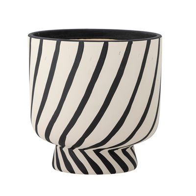 Pots de fleurs - Malena Pot de fleurs, Noir, Terre cuite - BLOOMINGVILLE MULTIBRAND HOUSE