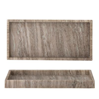 Trays - Majsa Tray, Brown, Marble - BLOOMINGVILLE MULTIBRAND HOUSE