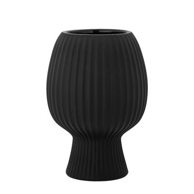Vases - Dagny Vase, Black, Stoneware - BLOOMINGVILLE MULTIBRAND HOUSE