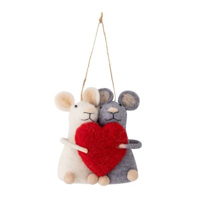 Christmas garlands and baubles - Peo Ornament, White, Wool - BLOOMINGVILLE MULTIBRAND HOUSE
