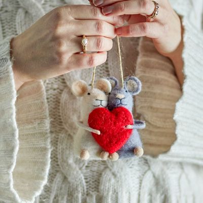 Guirlandes et boules de Noël - Peo Bibelot, Blanc, Laine  - BLOOMINGVILLE MULTIBRAND HOUSE