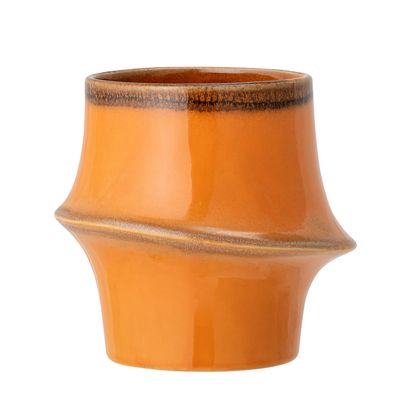 Pots de fleurs - Neya Pot de fleurs, Orange, Grès - BLOOMINGVILLE MULTIBRAND HOUSE