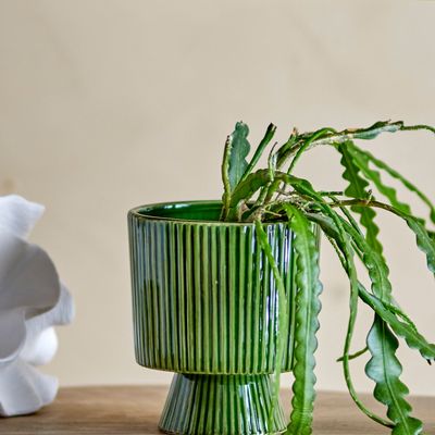 Pots de fleurs - Ayleen Pot de fleurs, Verte, Grès  - BLOOMINGVILLE MULTIBRAND HOUSE