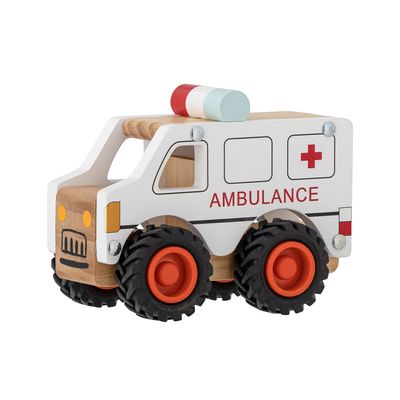 Toys - Vito Toy Car, White, FSC® 100% , Pine  - BLOOMINGVILLE MINI