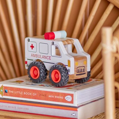 Jouets enfants - Vito Petite voiture, Blanc, FSC® 100% , Pine  - BLOOMINGVILLE MINI