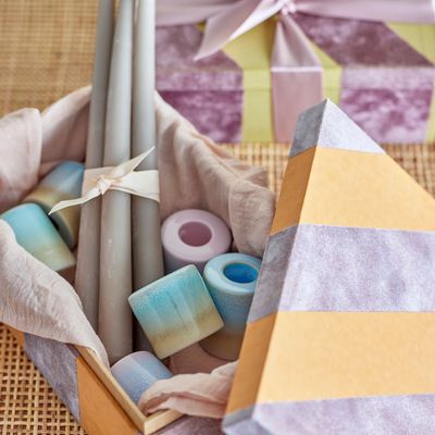 Boîtes de rangement  - Samira Boîte avec couvercle, Orange, Papier Set of 2 - BLOOMINGVILLE MULTIBRAND HOUSE