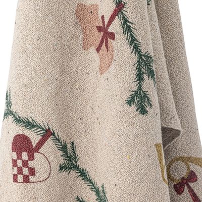 Throw blankets - Yule Throw, Nature, Recycled Cotton  - BLOOMINGVILLE MULTIBRAND HOUSE