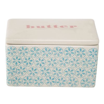 Kitchen utensils - Patrizia Butter Box, Blue, Stoneware - BLOOMINGVILLE MULTIBRAND HOUSE