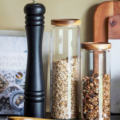 Couverts & ustensiles de cuisine - Aronas Moulin à poivre, Noir, Bois d'hévéa  - BLOOMINGVILLE MULTIBRAND HOUSE