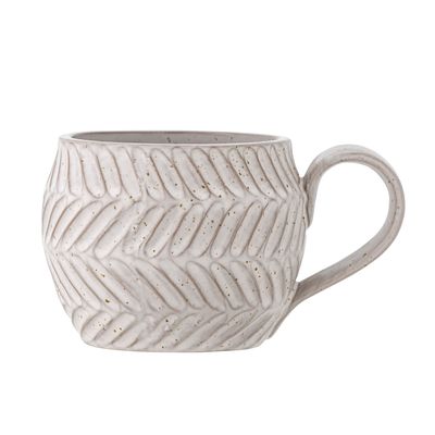 Mugs - Maian Mug, White, Stoneware - CREATIVE COLLECTION