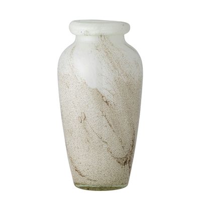 Vases - Lenore Vase, Blanc, Verre - BLOOMINGVILLE MULTIBRAND HOUSE