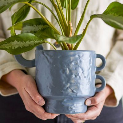 Pots de fleurs - Alfine Pot de fleurs, Blue, Grès  - BLOOMINGVILLE MULTIBRAND HOUSE