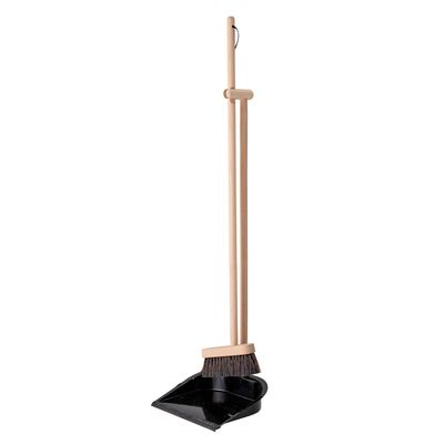 Brushes - Cleaning Dustpan & Broom, Nature, Beech Set - BLOOMINGVILLE