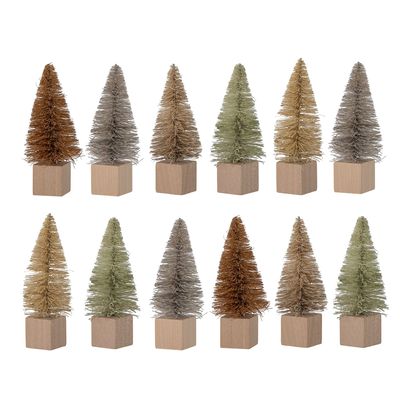 Objets de décoration - Oybek Arbre déco, Marron, Plastique Set of 12 - BLOOMINGVILLE MULTIBRAND HOUSE