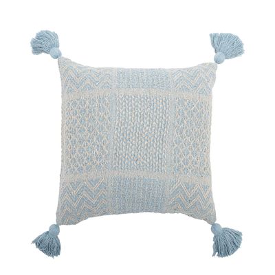 Coussins - Rodion Coussin, Blue, Coton recyclé - BLOOMINGVILLE MULTIBRAND HOUSE