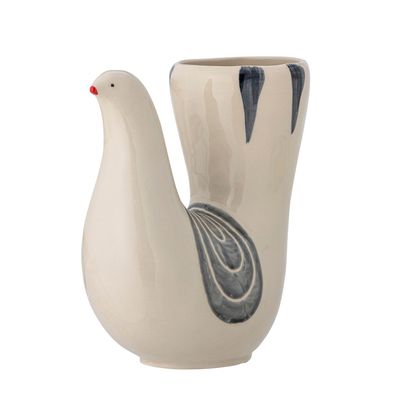 Vases - Trudy Vase, Blanc, Grès  - BLOOMINGVILLE MULTIBRAND HOUSE