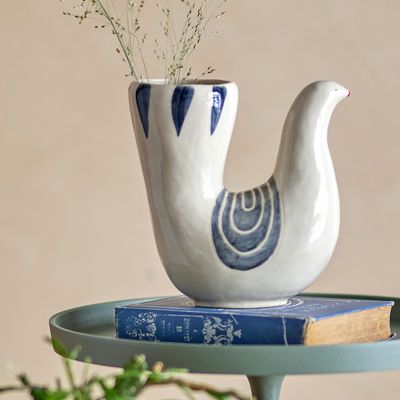 Vases - Trudy Vase, White, Stoneware  - BLOOMINGVILLE MULTIBRAND HOUSE