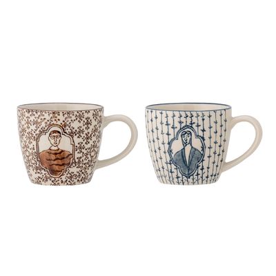 Tasses et mugs - Tonia Tasse, Blue, Grès Set of 2 - BLOOMINGVILLE MULTIBRAND HOUSE