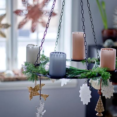 Candlesticks and candle holders - Jutta Advent Candle Holder, Black, Metal  - BLOOMINGVILLE MULTIBRAND HOUSE