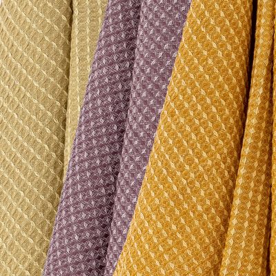 Brushes - Paprika Kitchen Towel, Orange, Cotton Set of 3 - BLOOMINGVILLE MULTIBRAND HOUSE