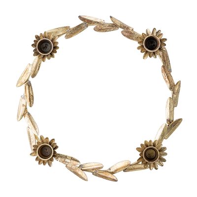 Bougeoirs et photophores  - Leonetta Bougeoir, Brass, Métal  - BLOOMINGVILLE MULTIBRAND HOUSE