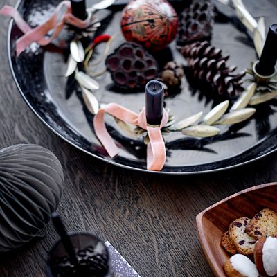 Candlesticks and candle holders - Leonetta Advent Candle Holder, Brass, Metal  - BLOOMINGVILLE MULTIBRAND HOUSE