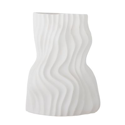 Vases - Sahal Vase, Blanc, Céramique  - BLOOMINGVILLE MULTIBRAND HOUSE