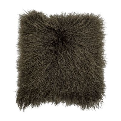 Coussins - Pansy Coussin, Verte, Lambskin Tibetian  - BLOOMINGVILLE MULTIBRAND HOUSE