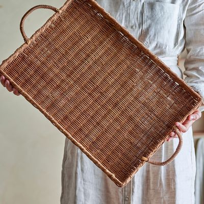 Couverts & ustensiles de cuisine - Nevin Plateau de service, Nature, Rotin  - BLOOMINGVILLE MULTIBRAND HOUSE