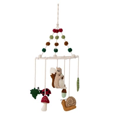 Objets de décoration - Idun Mobile, Marron, Laine - BLOOMINGVILLE MINI