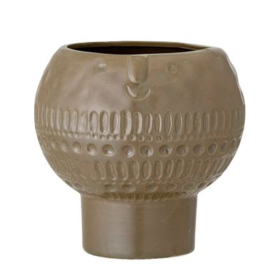Flower pots - Maik Flowerpot, Brown, Stoneware - BLOOMINGVILLE MULTIBRAND HOUSE