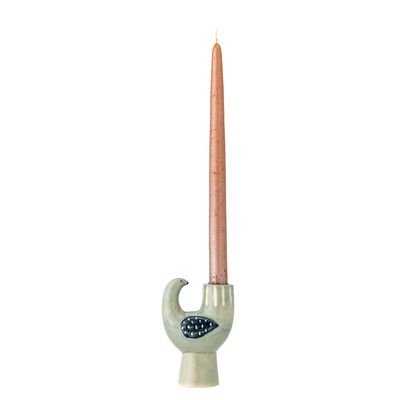 Bougeoirs et photophores  - Trudy Bougeoir, Blue, Grès  - BLOOMINGVILLE MULTIBRAND HOUSE