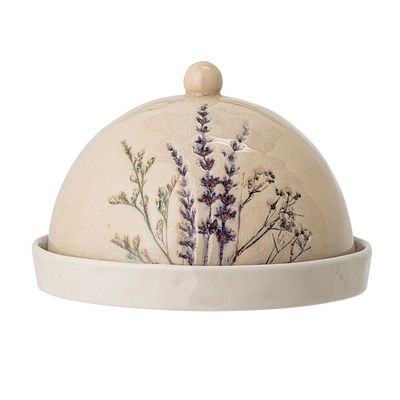 Couverts & ustensiles de cuisine - Bea Boîte à beurre, Nature, Grès - BLOOMINGVILLE MULTIBRAND HOUSE