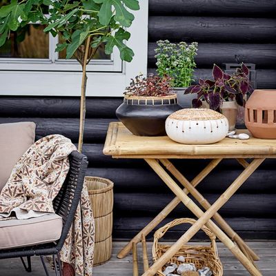 Lampes de table extérieures - Brina Lanterne, Orange, Terre cuite  - BLOOMINGVILLE MULTIBRAND HOUSE