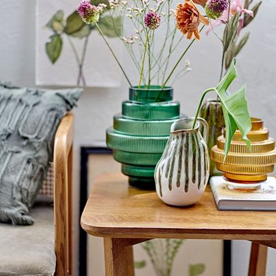 Cushions - Gyta Cushion, Green, Cotton  - CREATIVE COLLECTION