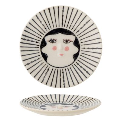Assiettes au quotidien - Carolin Assiette, Noir, Grès - BLOOMINGVILLE MINI