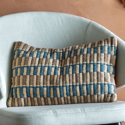 Coussins - Newtown Coussin, Blue, Coton  - CREATIVE COLLECTION