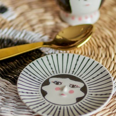 Assiettes au quotidien - Carolin Assiette, Noir, Grès  - BLOOMINGVILLE MINI