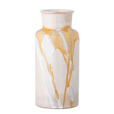 Vases - Savana Vase, Yellow, Stoneware - BLOOMINGVILLE MULTIBRAND HOUSE