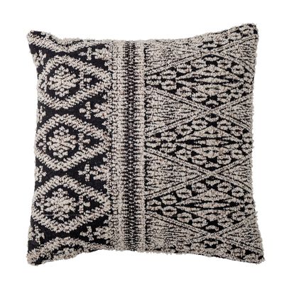 Cushions - Kuno Cushion, Black, Cotton - BLOOMINGVILLE MULTIBRAND HOUSE