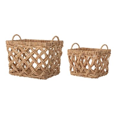 Paniers - Sadia Panier, Nature, Jacinthe d'eau Set of 2 - BLOOMINGVILLE MULTIBRAND HOUSE