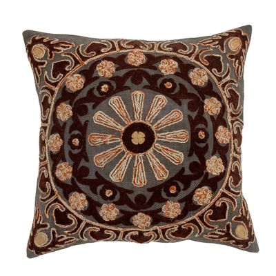 Coussins - Chinon Coussin, Marron, Coton - CREATIVE COLLECTION