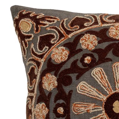 Cushions - Chinon Cushion, Brown, Cotton  - CREATIVE COLLECTION