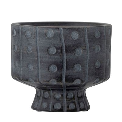 Flower pots - Rane Flowerpot, Grey, Ceramic - BLOOMINGVILLE MULTIBRAND HOUSE