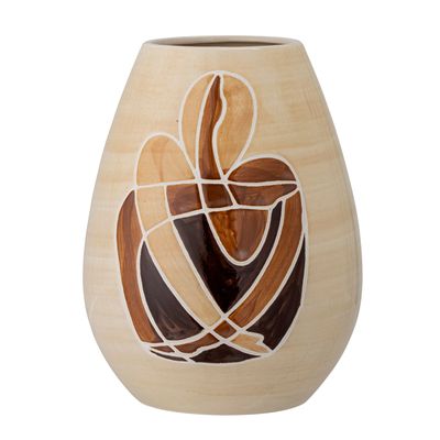 Vases - Jona Vase, Marron, Grès  - BLOOMINGVILLE MULTIBRAND HOUSE