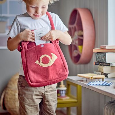 Jouets enfants - Louie Set de jeu, Sac Postal, Rouge, Polyester Set of 4 - BLOOMINGVILLE MINI