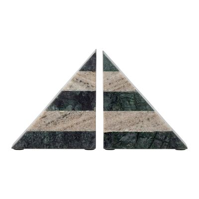 Objets de décoration - Abir Serre-livres, Verte, Marbre Set of 2 - BLOOMINGVILLE MULTIBRAND HOUSE