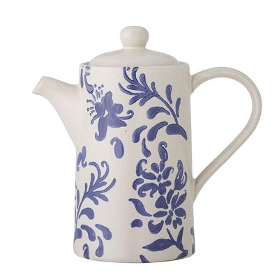 Kitchen utensils - Petunia Teapot, Blue, Stoneware - CREATIVE COLLECTION
