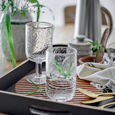 Glass - Bubbles Drinking Glass, Clear, Glass  - BLOOMINGVILLE MULTIBRAND HOUSE