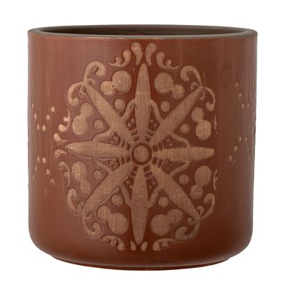Flower pots - Safio Deco Flowerpot, Brown, Terracotta - BLOOMINGVILLE MULTIBRAND HOUSE
